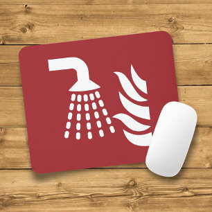 Water Fog Applicator Safety Sign Mouse Pad