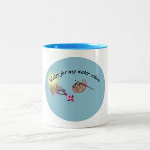 water for my watercolors Two-Tone coffee mug