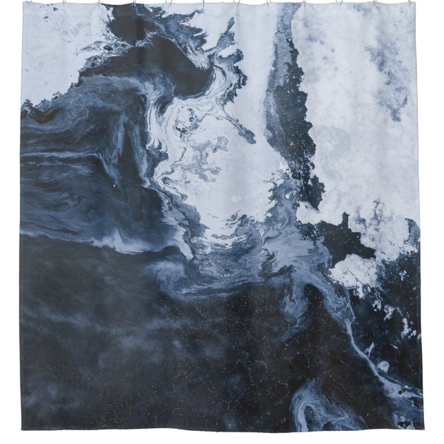 Water formation shower curtain (Front)