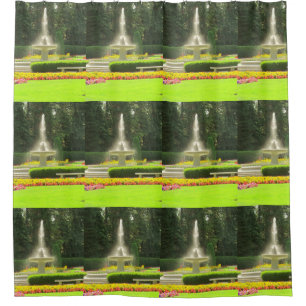 Water Fountain in the Park Shower Curtain