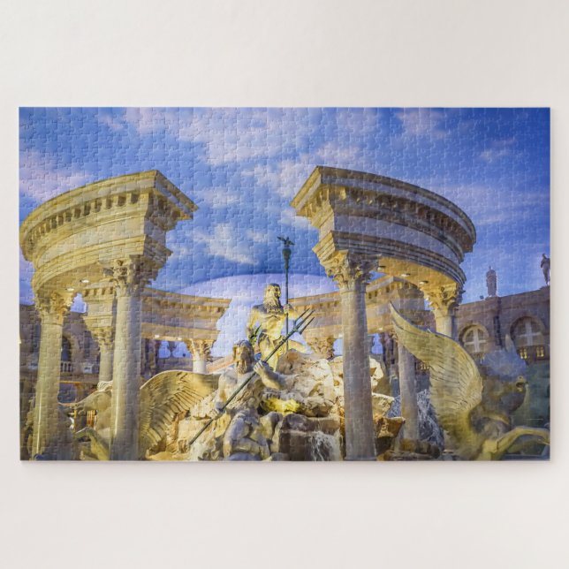 Water Fountains in Las Vegas Jigsaw Puzzle (Horizontal)