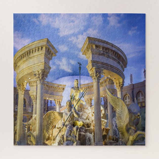 Water Fountains in Las Vegas Jigsaw Puzzle (Vertical)