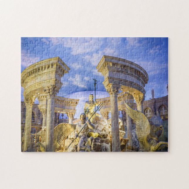 Water Fountains in Las Vegas Jigsaw Puzzle (Horizontal)