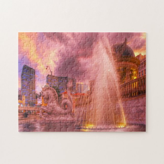 Water Fountains in Las Vegas Jigsaw Puzzle (Horizontal)