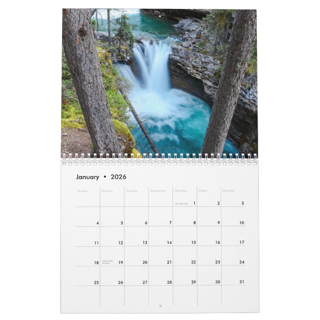 Water from Around the World  Calendar (Jan 2026)