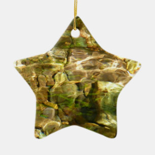Water from Hot Springs Green-Gold Nature Ceramic Tree Decoration