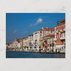 Water Front Along The Grand Canal Of Venice Postcard