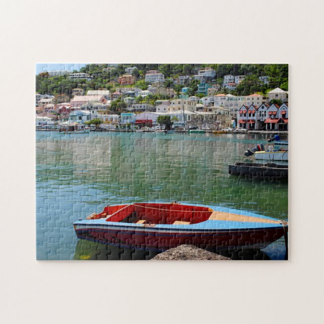 Water Front Grenada Caribbean. Jigsaw Puzzle (Horizontal)