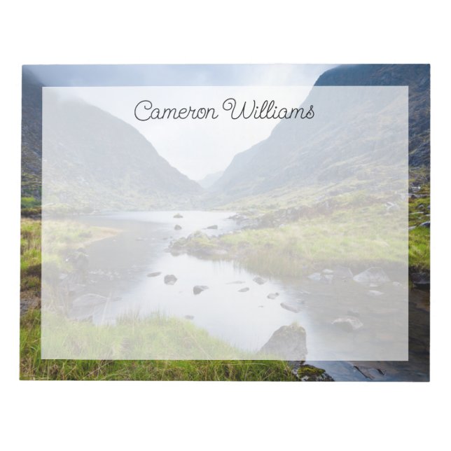 Water | Gap of Dunloe County Kerry Ireland Notepad (Front)