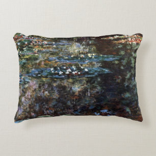Water Garden at Giverny, France by Claude Monet Decorative Cushion