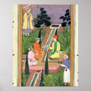 Water gardens, from the Clive Album (gouache on pa Poster