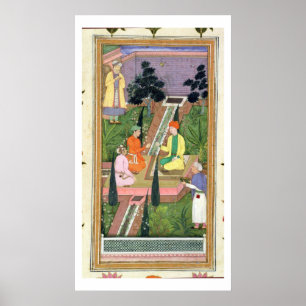 Water gardens, from the Clive Album (gouache on pa Poster