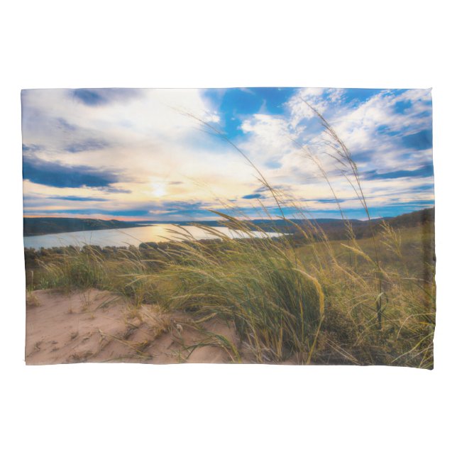 Water | Glen Lake Sleeping Bear Dunes Michigan Pillowcase (Front)