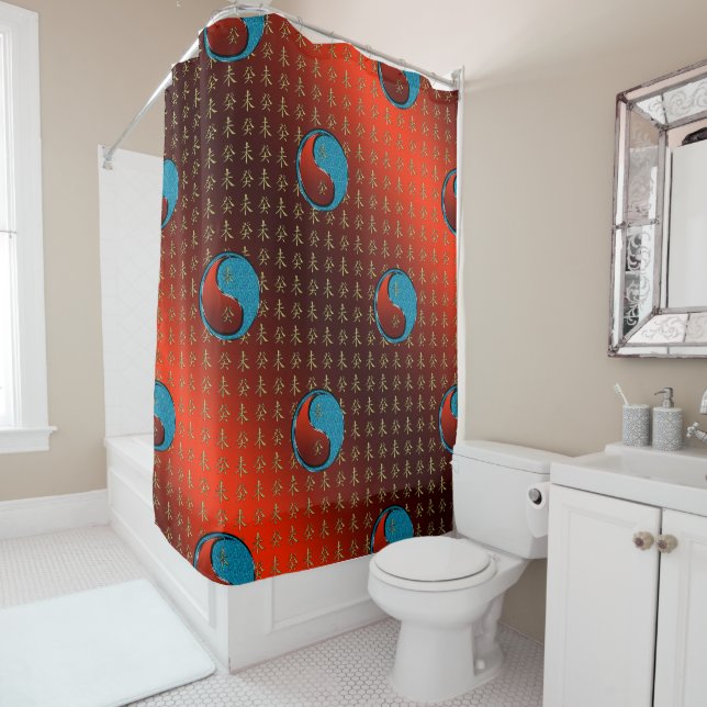 Water Goat Shower Curtain (In Situ)