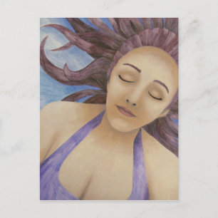 Water Goddess Floating Postcard