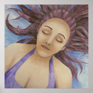 Water Goddess Floating Poster