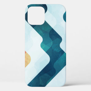 Water Grunge Effect Seamless Pattern iPhone 12 Case