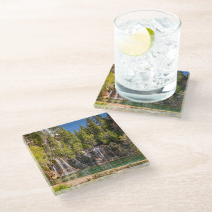 Water Hanging Lake Glenwood Springs, Colorado Glass Coaster