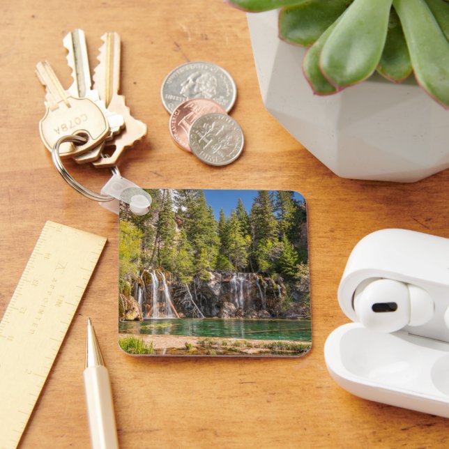Water | Hanging Lake Glenwood Springs, Colorado Key Ring (Desk)