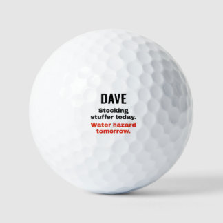 Water Hazard Tomorrow: Personalized Golf Balls