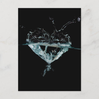 water heart postcard