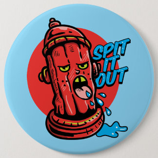 Water Hydrant 6 Cm Round Badge