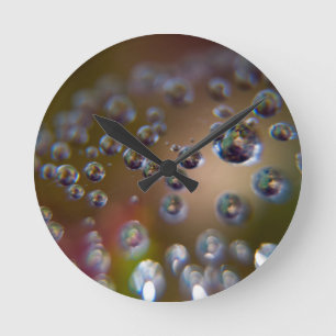 Water in Motion Round Clock