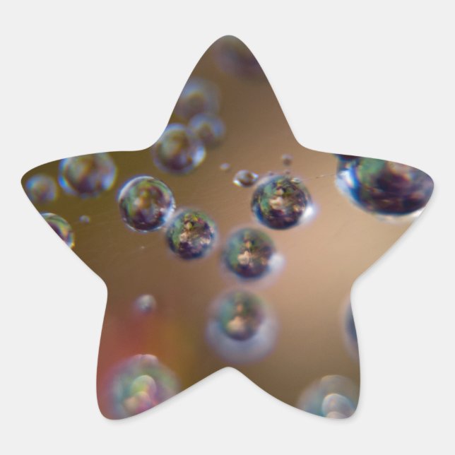 Water in Motion Star Sticker (Front)