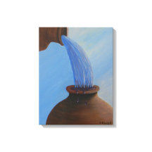 Water into wine canvas print