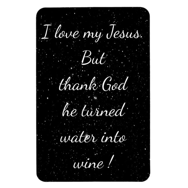 Water Into Wine Magnet (Vertical)