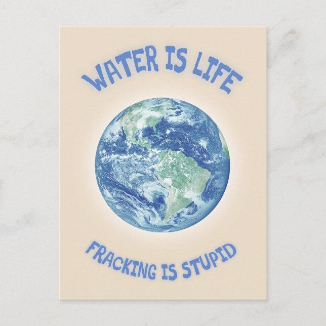 Water Is Life Postcard (Front)
