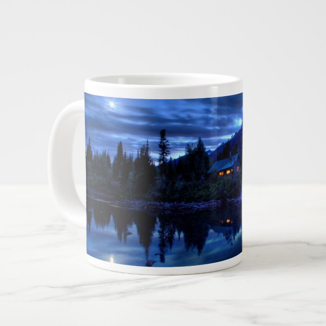 Water | Jenny Lake Grand Teton National Park Large Coffee Mug (Front Left)