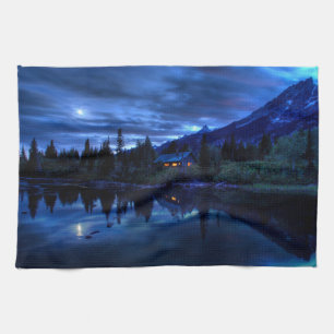 Water Jenny Lake Grand Teton National Park Tea Towel