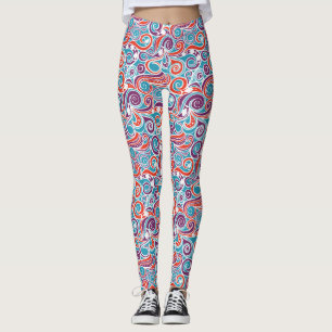 water joy fish blue leggings