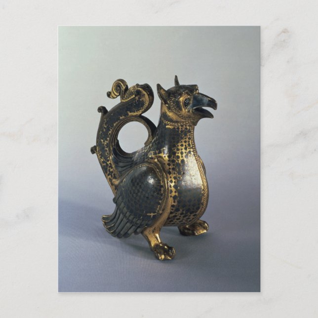 Water jug in the shapeof a griffin postcard (Front)