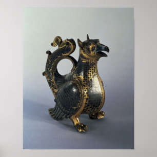 Water jug in the shapeof a griffin poster