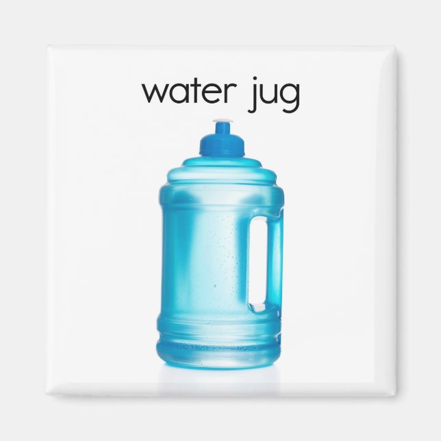 Water Jug Refrigerator Magnet (Front)