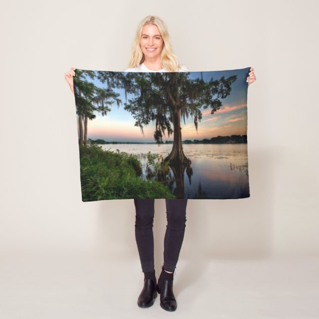 Water | Kraft Azalea Park Maitland Florida Fleece Blanket (In Situ)