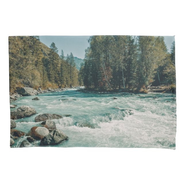 Water | Kucherla River, Altai Mountains Pillowcase (Front)