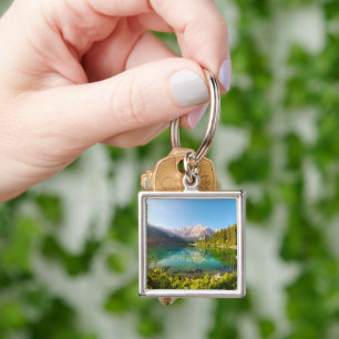 Water Lago di Fusine Mount Gangart Julian Alps Key Ring