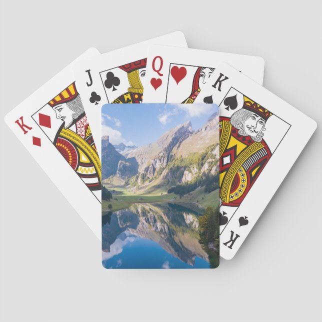 Water | Lake Alpsee Switzerland Playing Cards (Back)