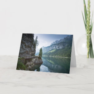 Water Lake Gosau Salzkammergut Austria Card