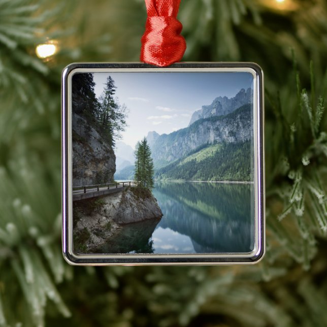 Water | Lake Gosau Salzkammergut Austria Metal Ornament (Tree)