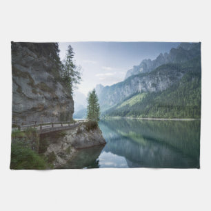 Water   Lake Gosau Salzkammergut Austria Tea Towel