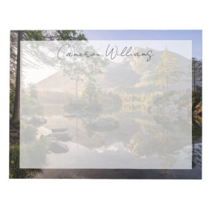Water   Lake Hintersee Berchtesgaden Germany Notepad