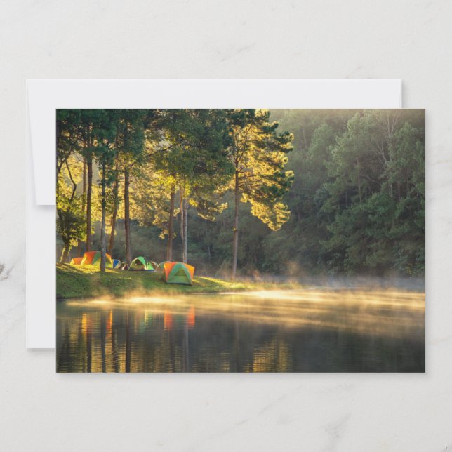 Water | Lake in Meahongson, Thailand Thank You Card (Front)