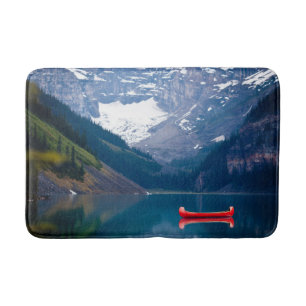 Water Lake Louise Canadian Rocky Mountains Bath Mat