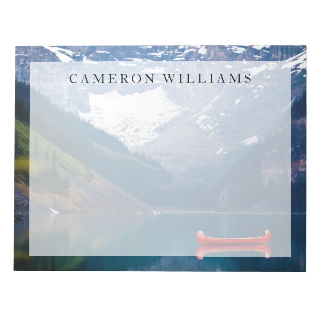 Water | Lake Louise Canadian Rocky Mountains Notepad (Front)