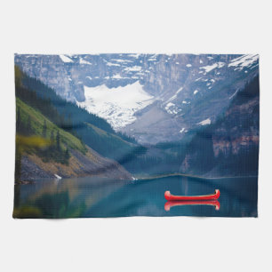Water Lake Louise Canadian Rocky Mountains Tea Towel