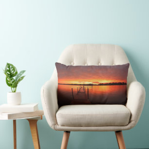 Water Lake Minnetonka, Minnesota Lumbar Cushion